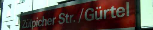 Zülpicher Straße / Gürtel